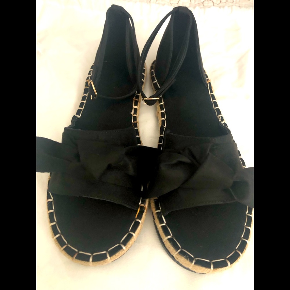 Cute knot espadrille flat sandals